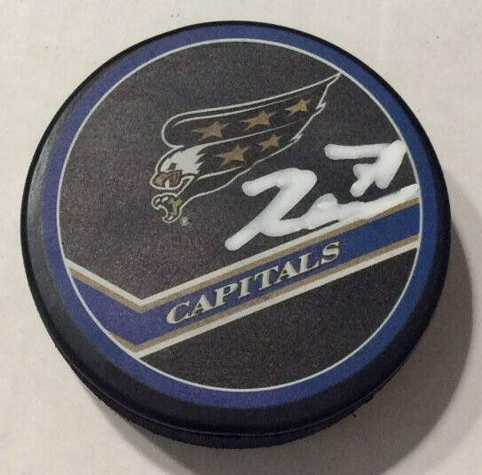 RYAN CHESLEY SIGNED WASHINGTON CAPITALS HOCKEY PUCK W/ CASE COA