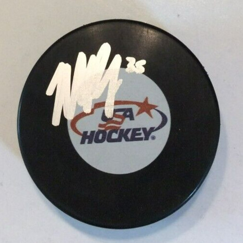 MADDIE ROONEY SIGNED USA HOCKEY PUCK W/ CASE OLYMPIC STAR COA