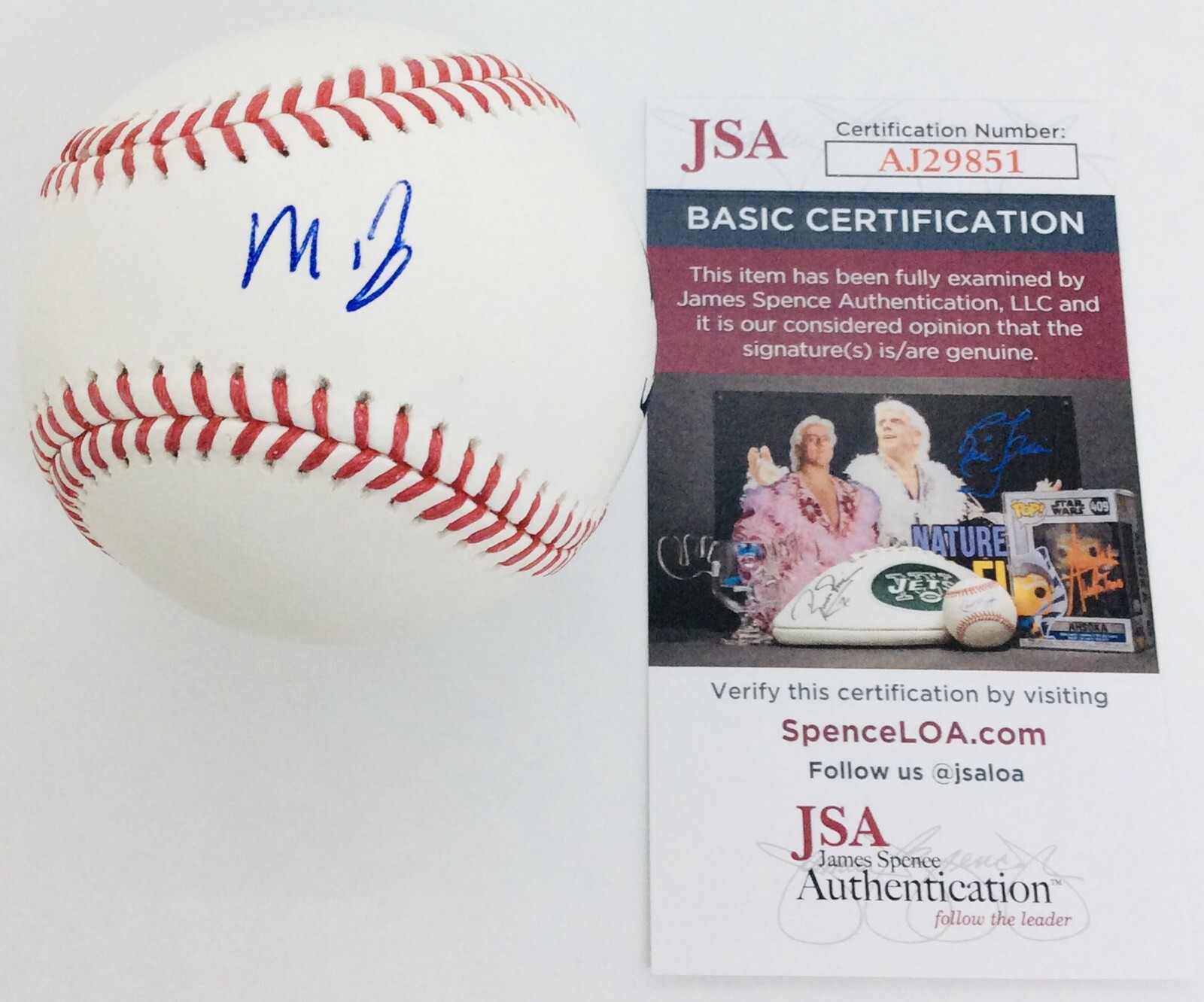 MIGUEL BLEIS SIGNED RAWLINGS OFFICIAL MLB BASEBALL BOSTON RED SOX JSA COA