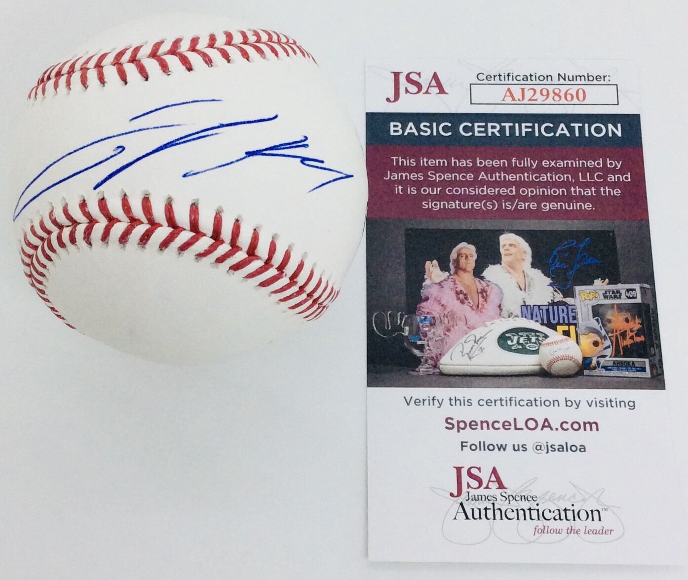 JACKSON HOLLIDAY SIGNED RAWLINGS MLB BASEBALL BALTIMORE ORIOLES JSA COA