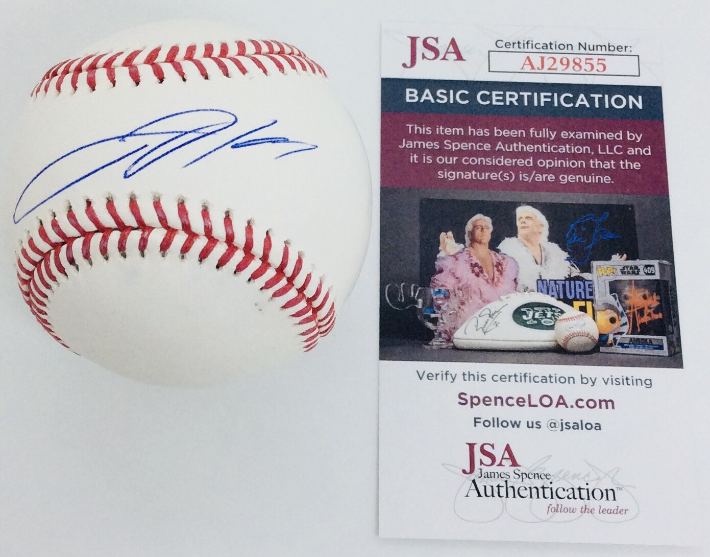 JACKSON HOLLIDAY SIGNED RAWLINGS MLB BASEBALL BALTIMORE ORIOLES JSA COA