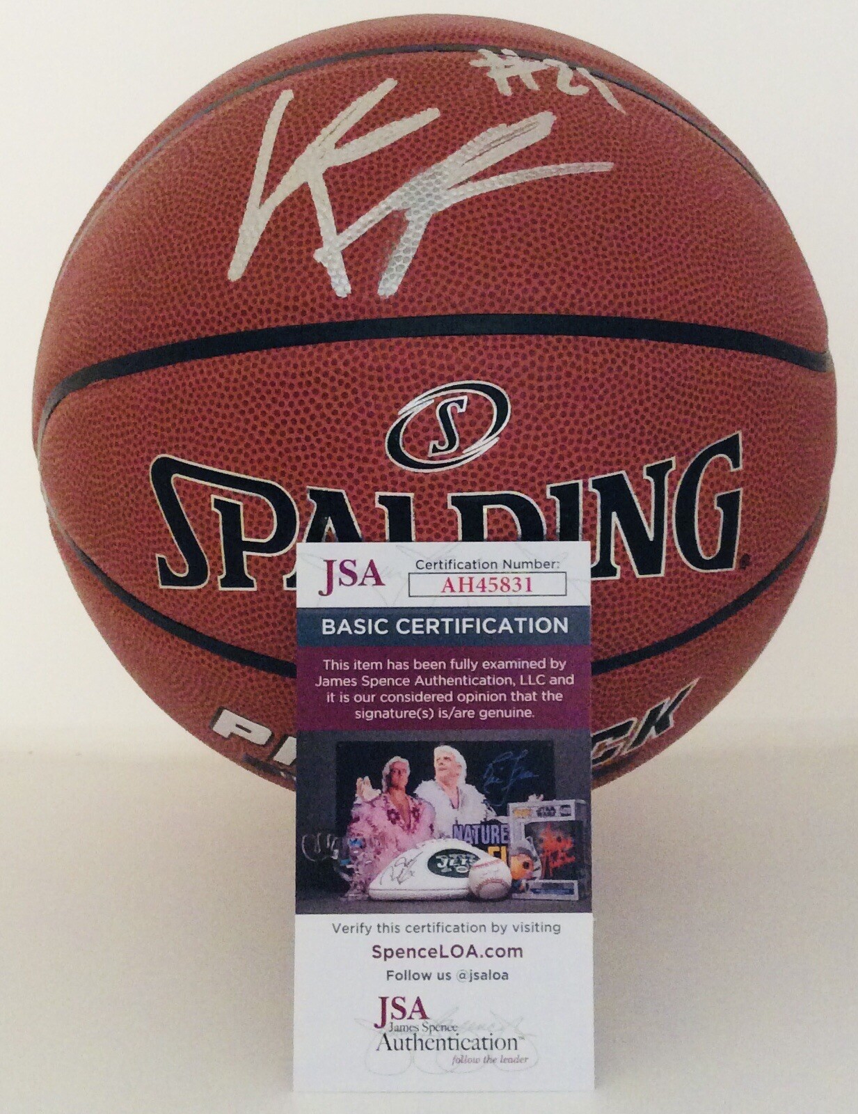 KARTER KNOX SIGNED SPALDING BASKETBALL ARKANSAS RAZORBACKS JSA COA