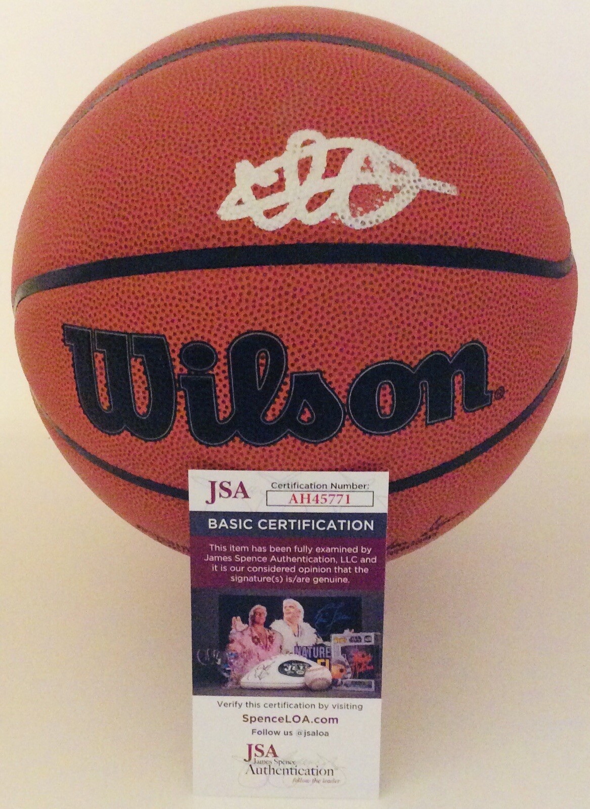 ISAIAH COLLIER SIGNED WILSON NBA BASKETBALL UTAH JAZZ JSA COA