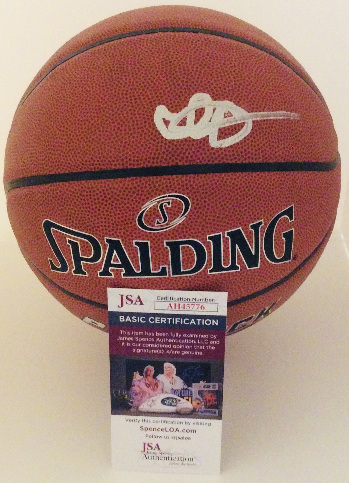 ISAIAH COLLIER SIGNED SPALDING BASKETBALL UTAH JAZZ JSA COA