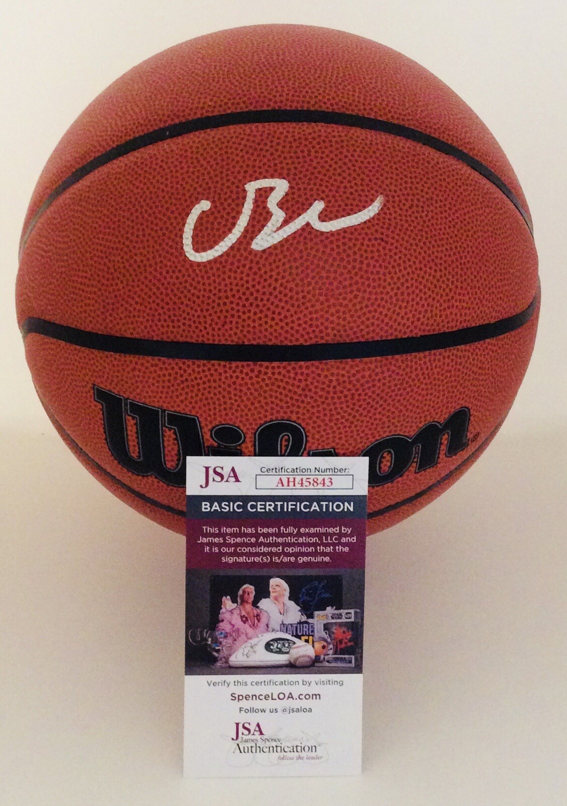 CAMERON BOOZER SIGNED WILSON NBA BASKETBALL CAM FUTURE SUPERSTAR JSA COA