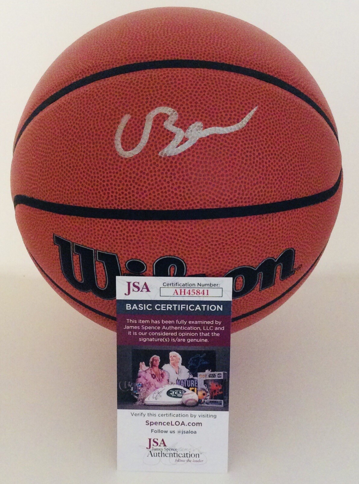 CAMERON BOOZER SIGNED WILSON NBA BASKETBALL CAM FUTURE SUPERSTAR JSA COA