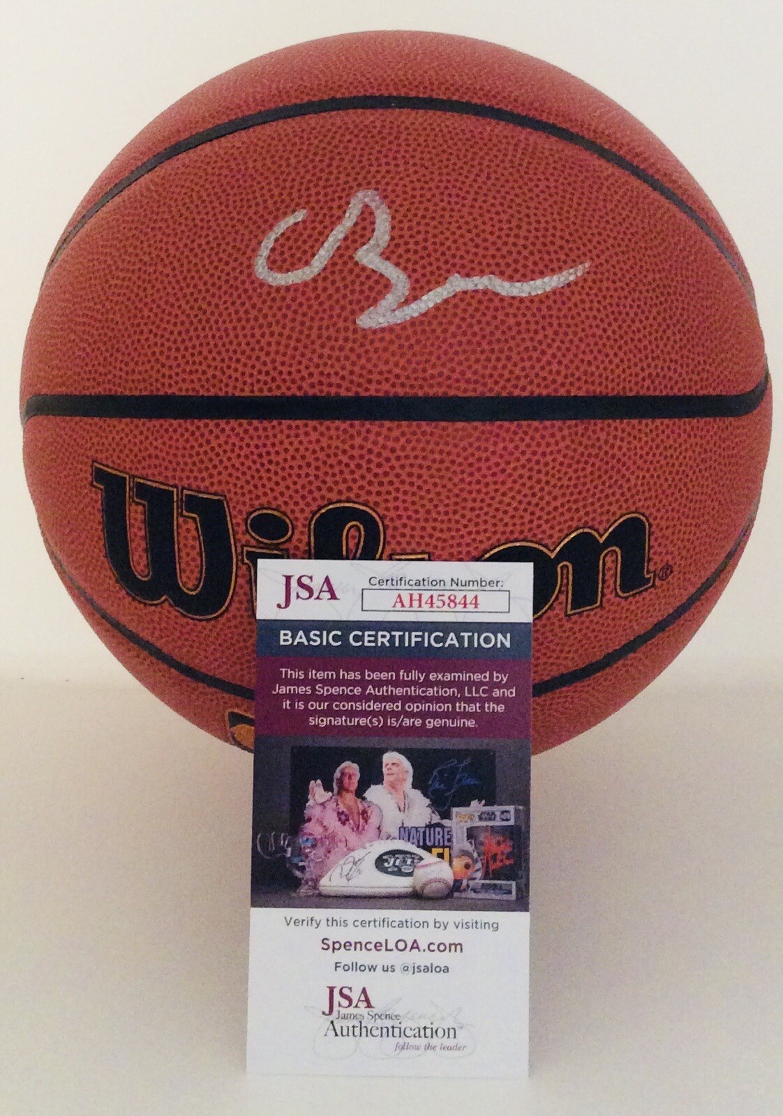 CAMERON BOOZER SIGNED WILSON NBA BASKETBALL CAM FUTURE SUPERSTAR JSA COA