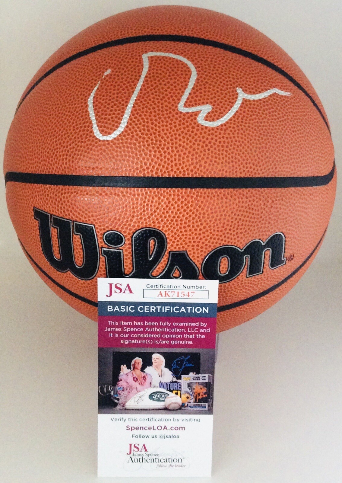 CAMERON BOOZER SIGNED WILSON NBA BASKETBALL CAM FUTURE SUPERSTAR JSA COA