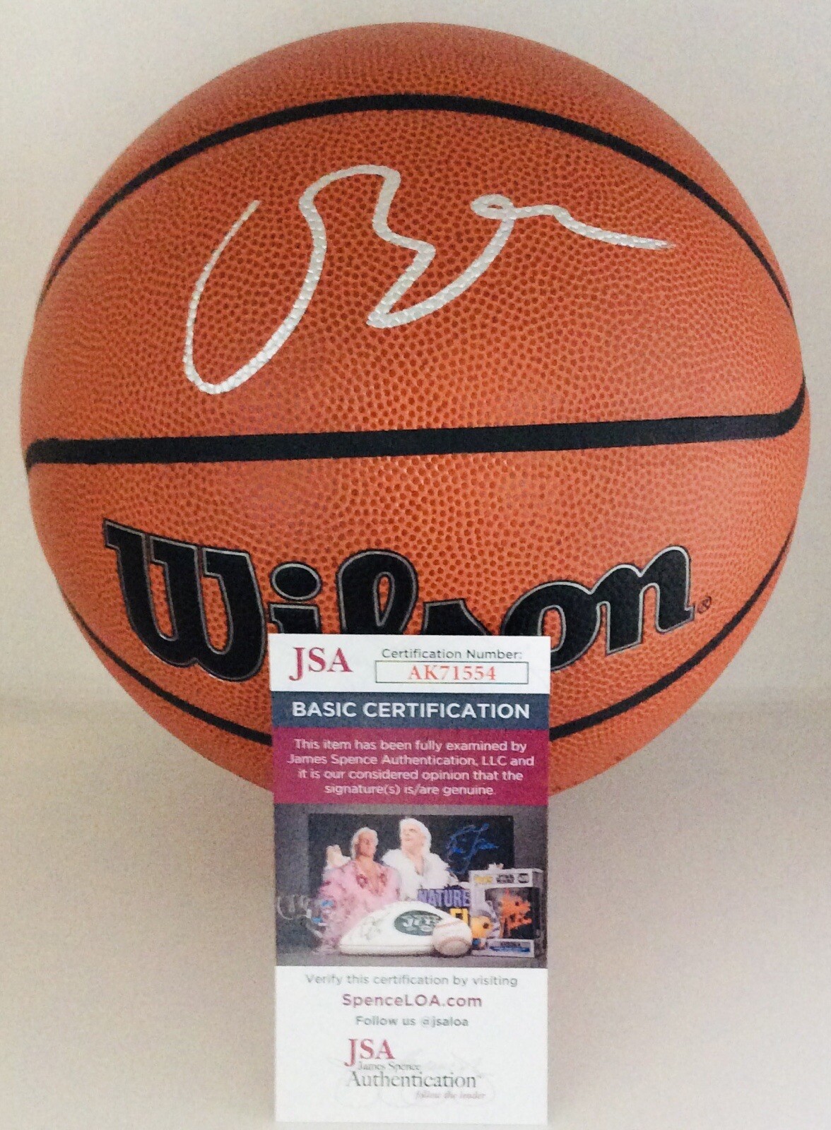 CAMERON BOOZER SIGNED WILSON NBA BASKETBALL CAM FUTURE SUPERSTAR JSA COA
