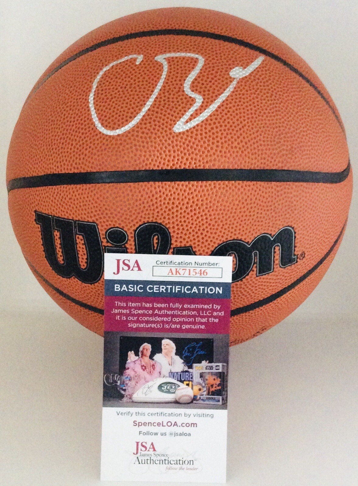 CAMERON BOOZER SIGNED WILSON NBA BASKETBALL CAM FUTURE SUPERSTAR JSA COA