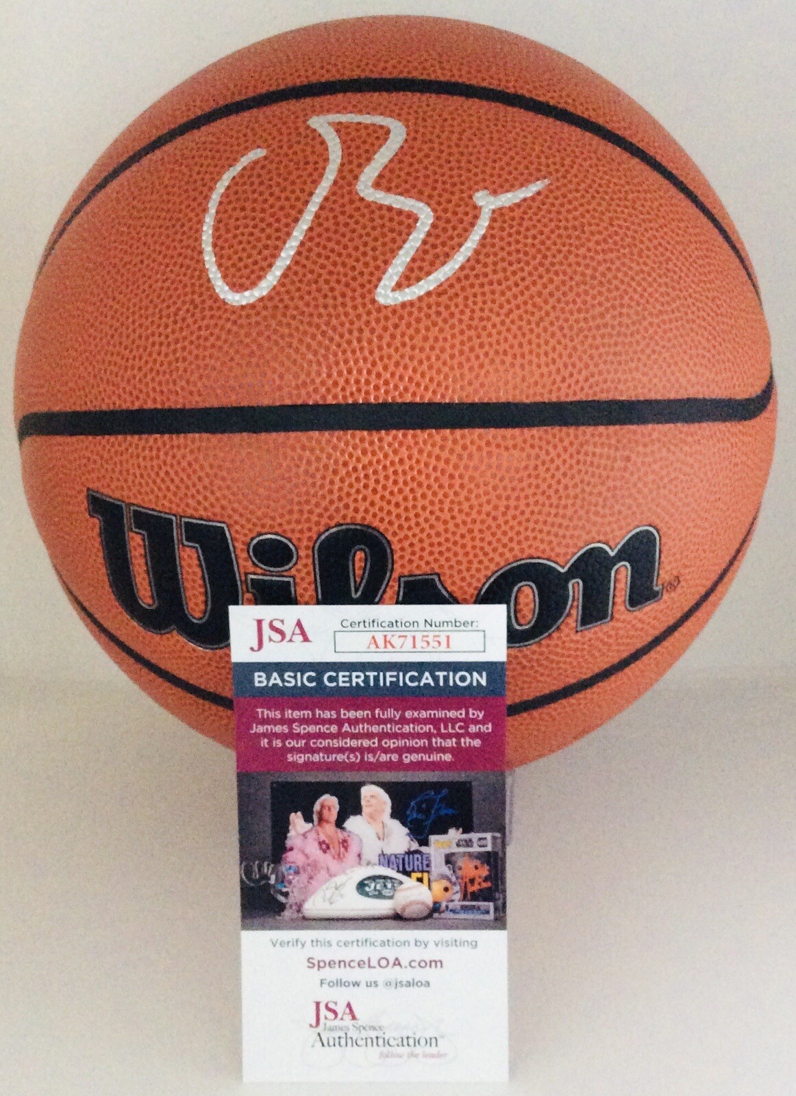 CAMERON BOOZER SIGNED WILSON NBA BASKETBALL CAM FUTURE SUPERSTAR JSA COA