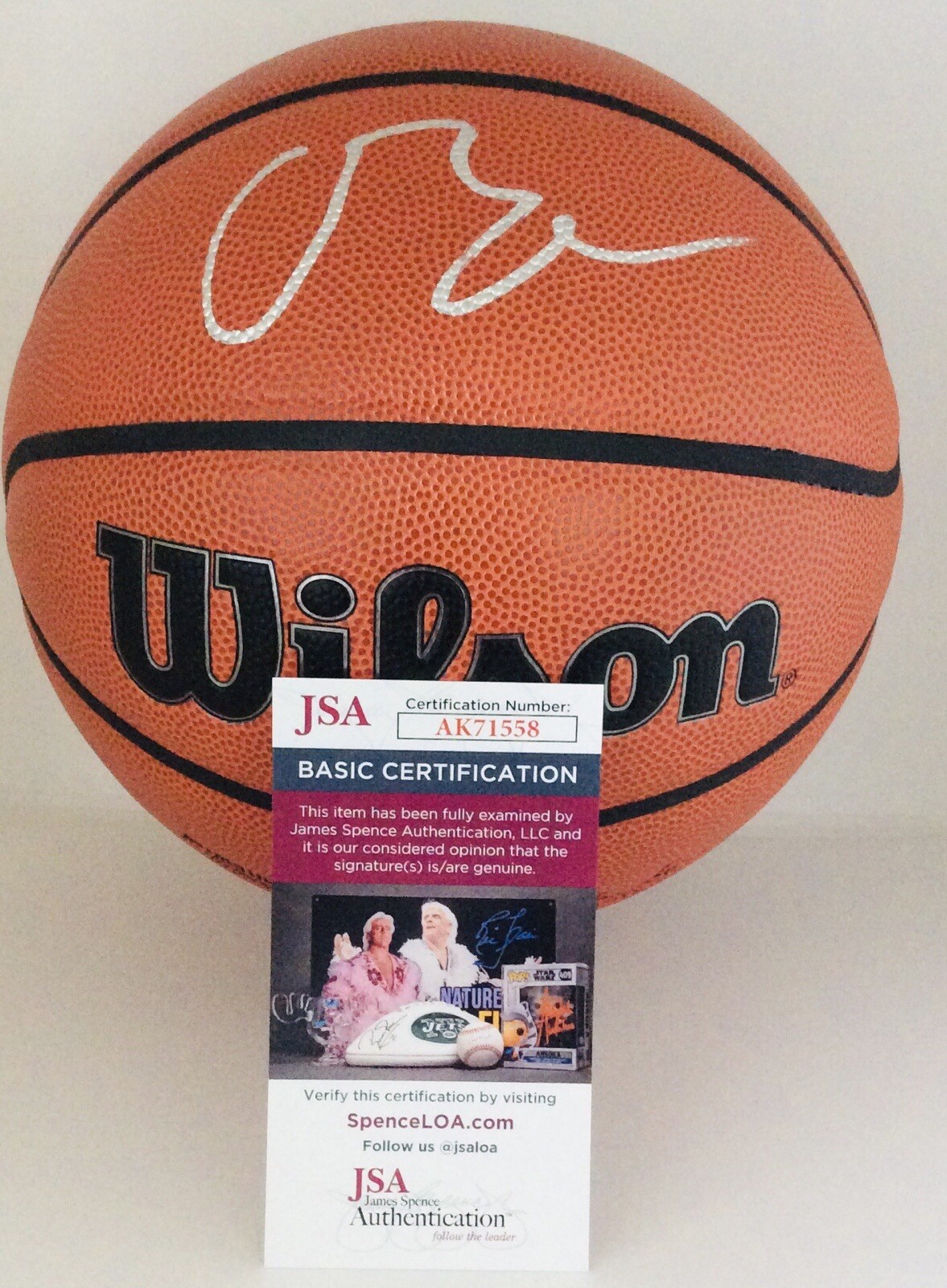 CAMERON BOOZER SIGNED WILSON NBA BASKETBALL CAM FUTURE SUPERSTAR JSA COA