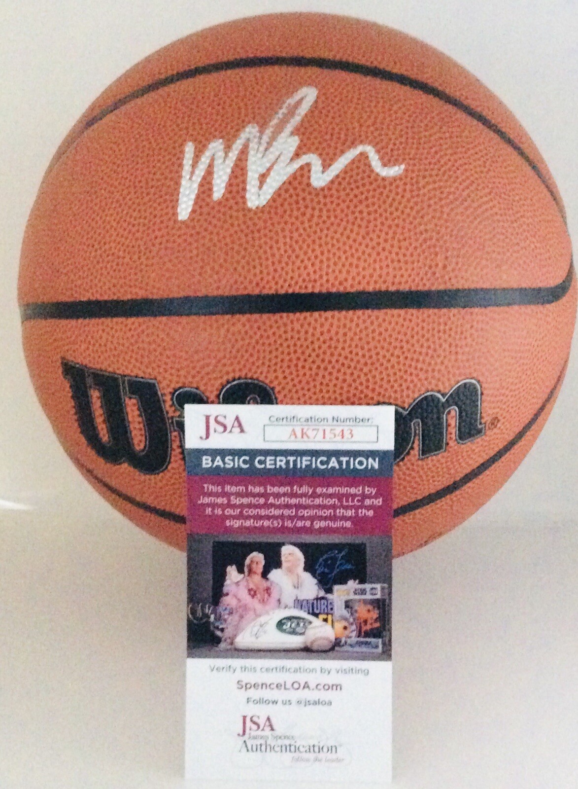 MATAS BUZELIS SIGNED WILSON NBA BASKETBALL G LEAGUE IGNITE FUTURE STAR JSA COA