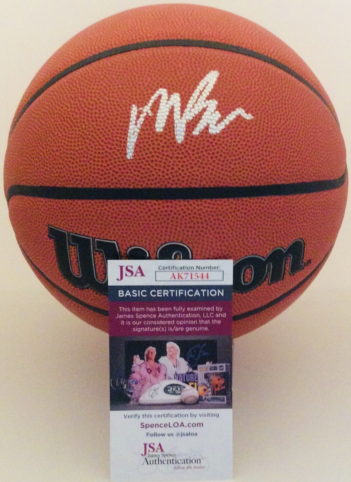 MATAS BUZELIS SIGNED WILSON NBA BASKETBALL G LEAGUE IGNITE FUTURE STAR JSA COA