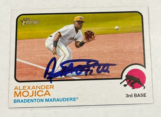 ALEXANDER MOJICA SIGNED 2022 TOPPS HERITAGE MINOR LEAGUE BASEBALL CARD AUTO