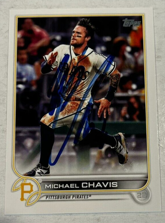 MICHAEL CHAVIS SIGNED 2022 TOPPS BASEBALL CARD AUTOGRAPH AUTO