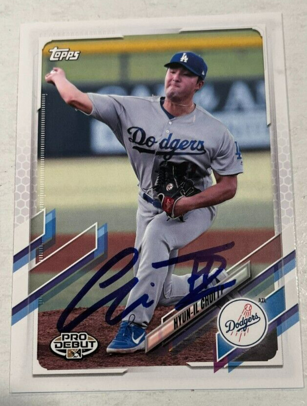 HYUN-IL CHOI SIGNED 2021 TOPPS PRO DEBUT BASEBALL CARD AUTOGRAPH AUTO