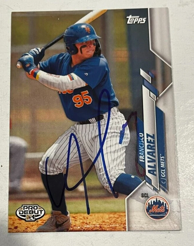 FRANCISCO ALVAREZ SIGNED 2020 TOPPS PRO DEBUT BASEBALL CARD AUTOGRAPH AUTO