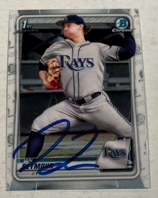 IAN SEYMOUR SIGNED 2020 BOWMAN CHROME DRAFT PROSPECT ROOKIE CARD AUTO