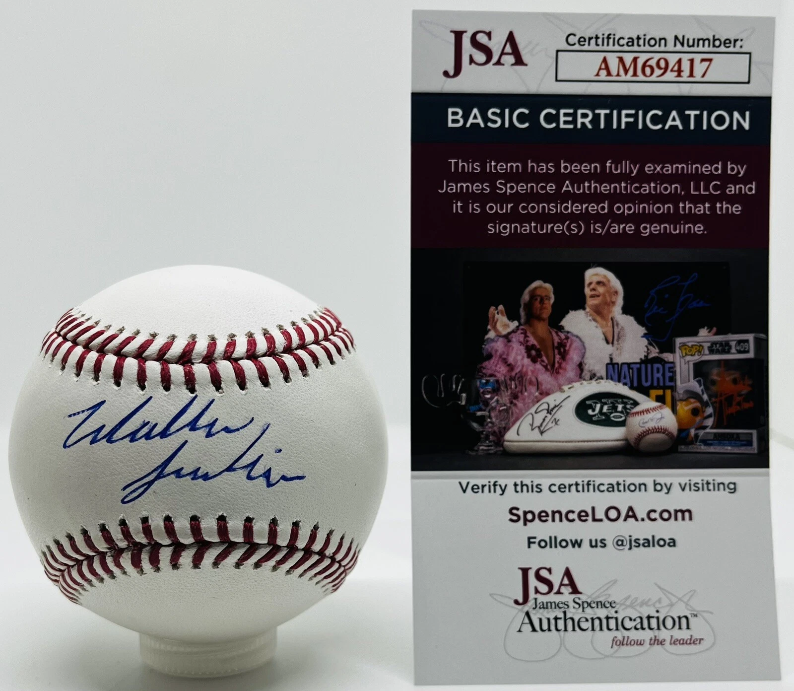 WALKER JENKINS SIGNED RAWLINGS MLB MAJOR LEAGUE BASEBALL MINNESOTA TWINS JSA COA