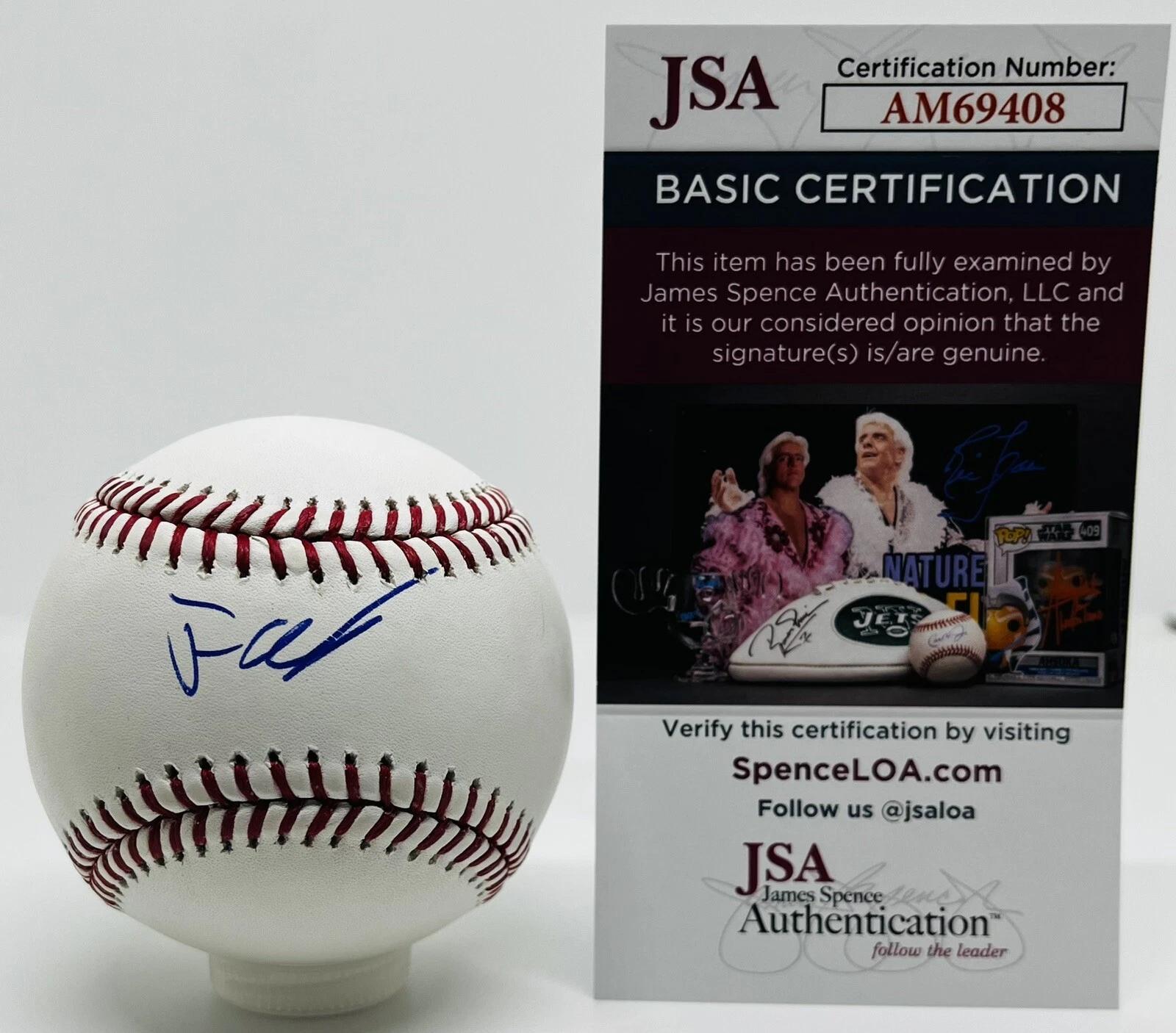 JUSTIN CRAWFORD SIGNED RAWLINGS MLB BASEBALL PHILADELPHIA PHILLIES JSA COA