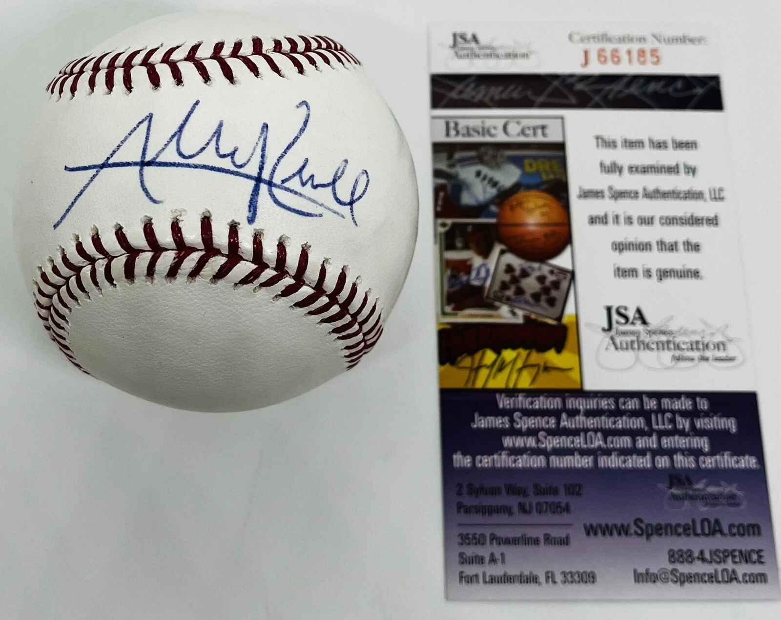 ADDISON RUSSELL SIGNED RAWLINGS MLB BASEBALL CHICAGO CUBS JSA COA