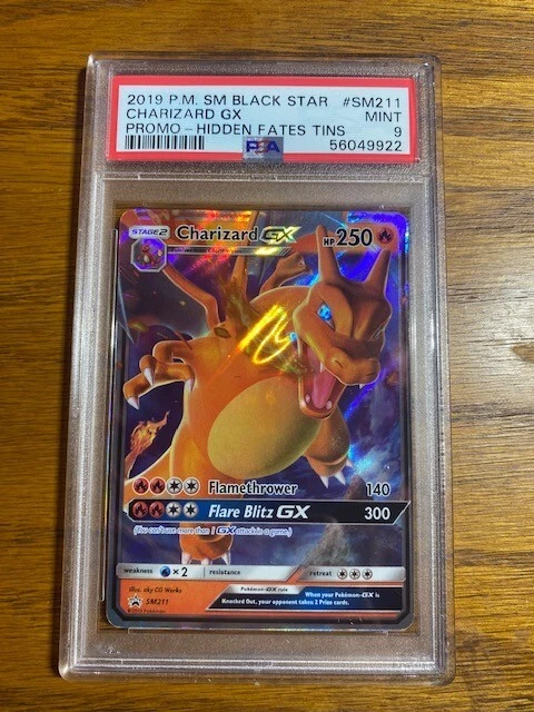 2019 Hidden Fates Promo Charizard GX SM211 PSA 9