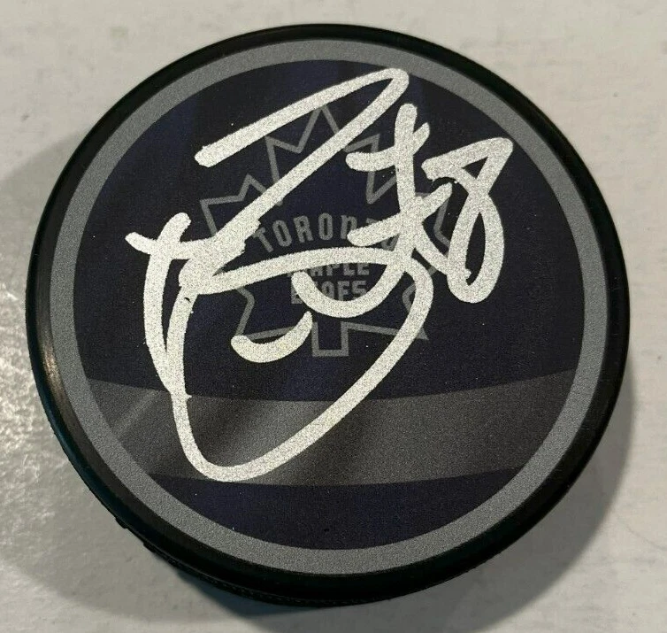 TJ BRODIE SIGNED TORONTO MAPLE LEAFS HOCKEY PUCK W/ CASE COA