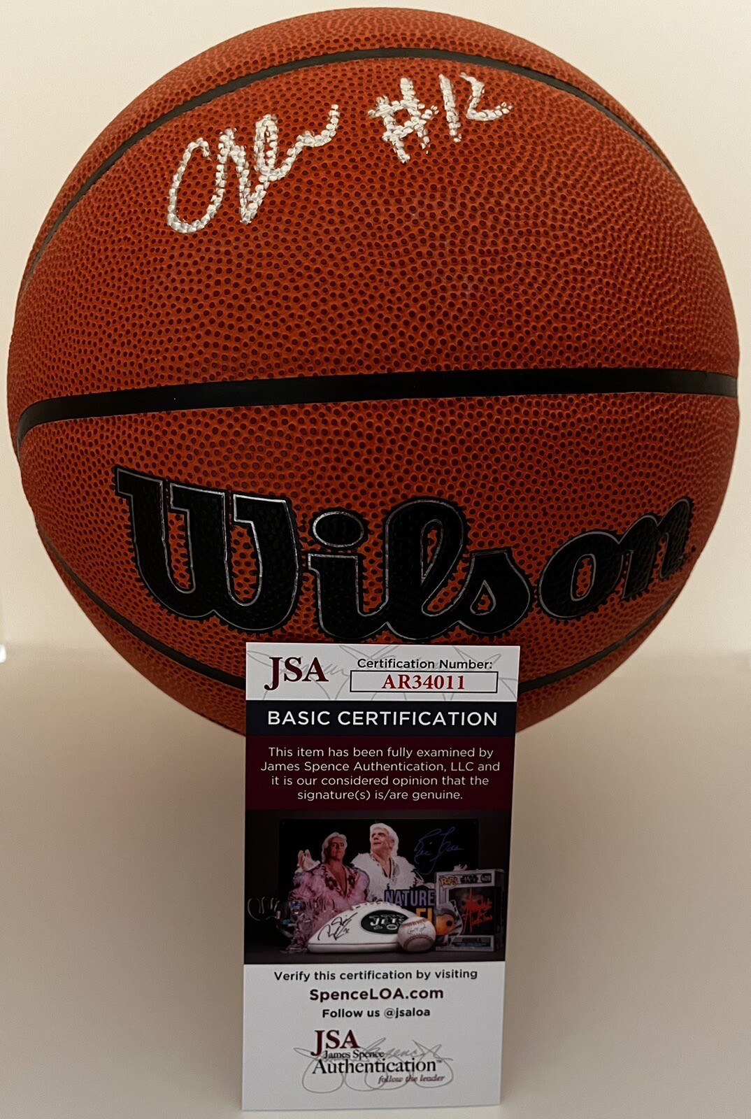 CAMERON BOOZER SIGNED WILSON NBA BASKETBALL CAM FUTURE SUPERSTAR JSA COA