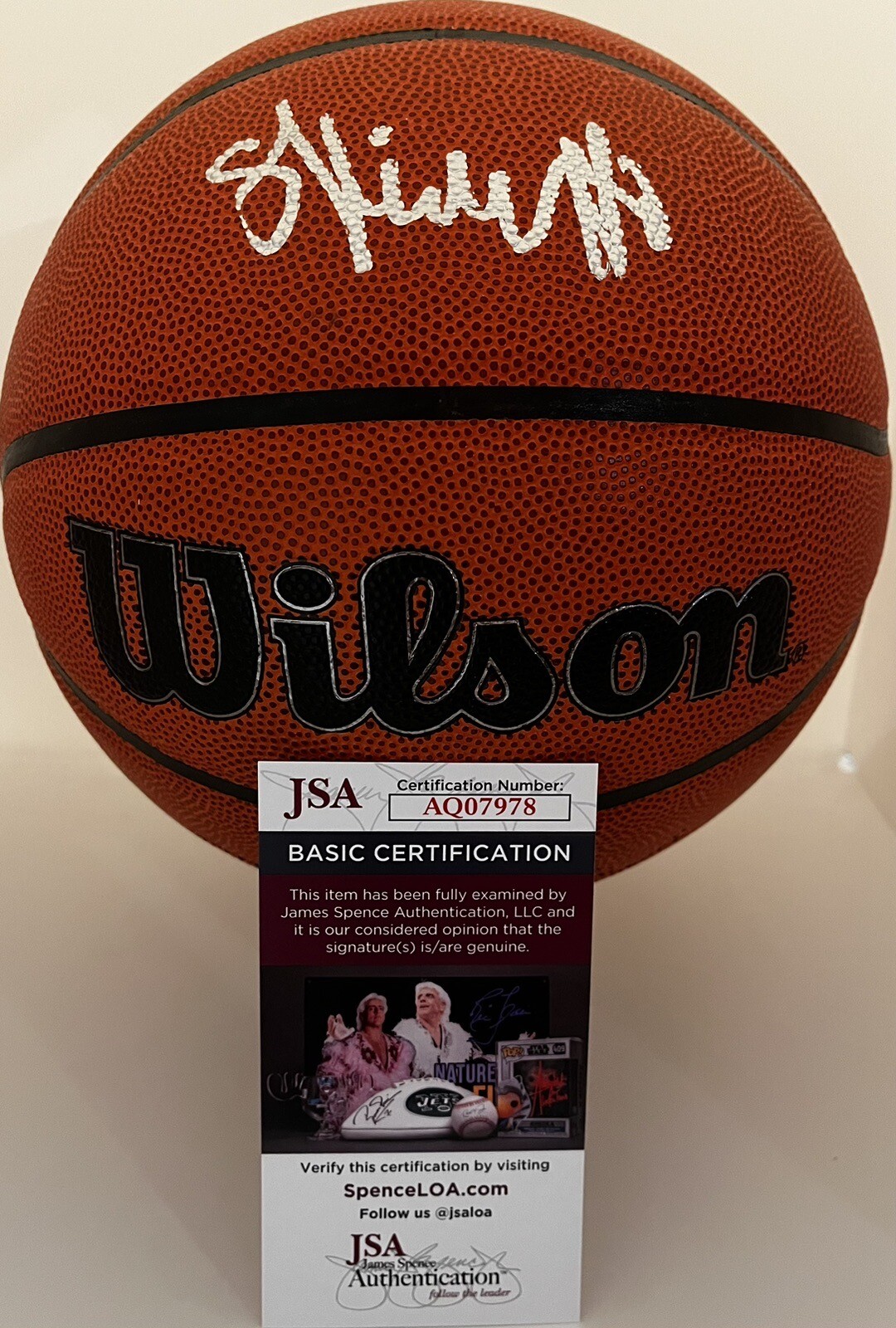 ISAIAH EVANS SIGNED WILSON NBA BASKETBALL DUKE BLUE DEVILS JSA