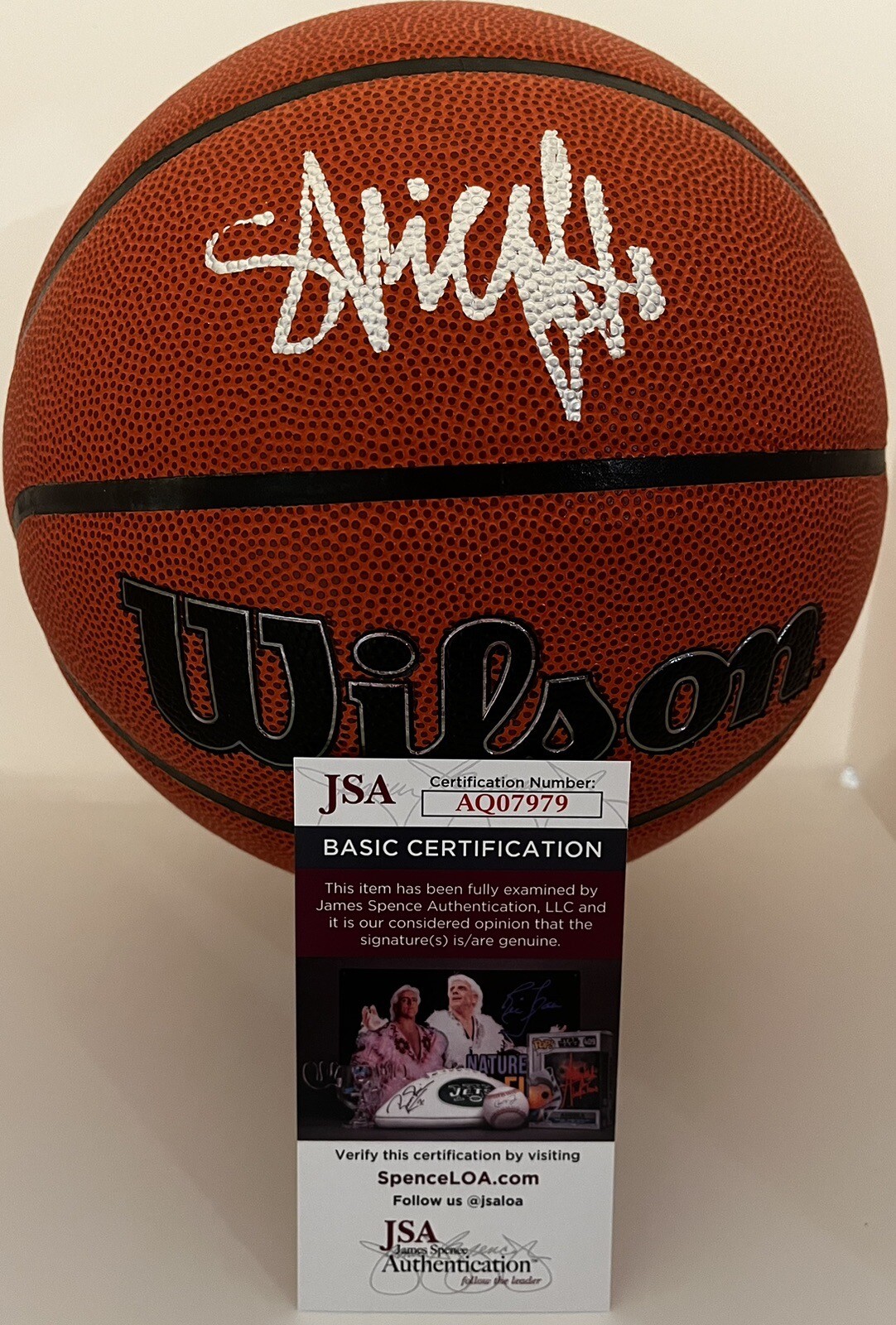 ISAIAH EVANS SIGNED WILSON NBA BASKETBALL DUKE BLUE DEVILS JSA