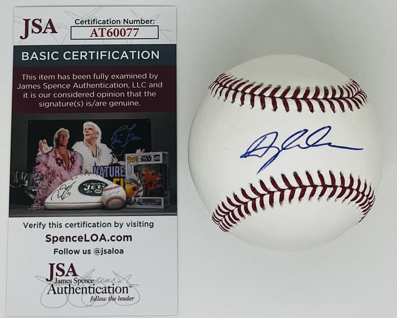 DYLAN CREWS SIGNED RAWLINGS MLB BASEBALL WASHINGTON NATIONALS JSA COA