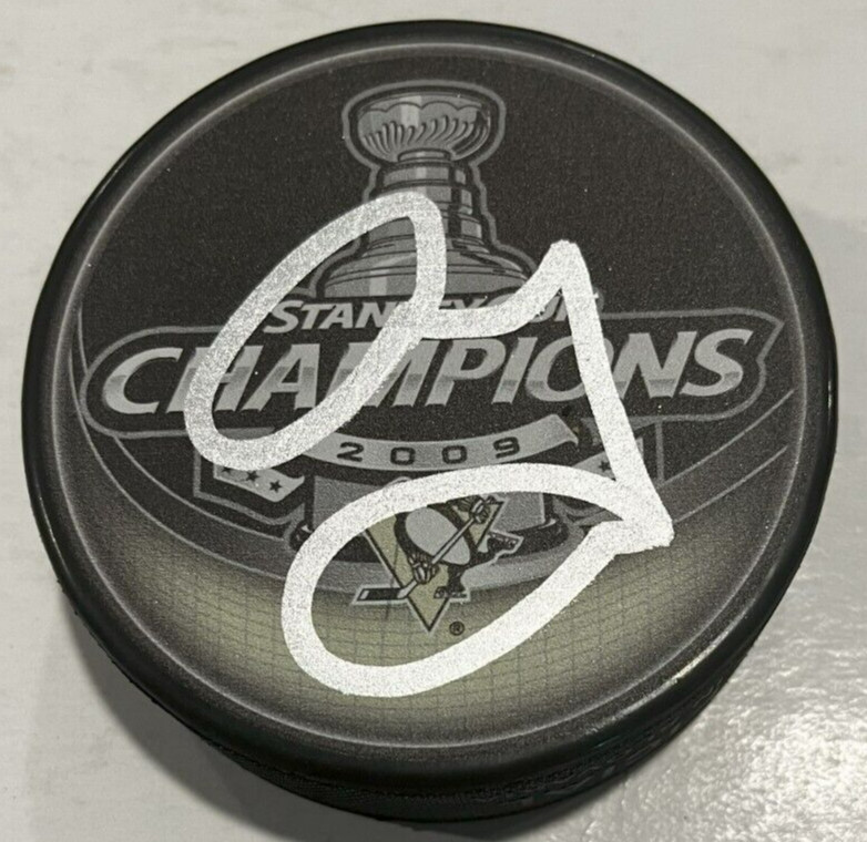 ALEX GOLIGOSKI SIGNED PITTSBURGH PENGUINS STANLEY CUP HOCKEY PUCK W/ CASE COA