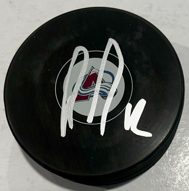 RYAN JOHANSEN SIGNED COLORADO AVALANCHE HOCKEY PUCK W/ CASE COA