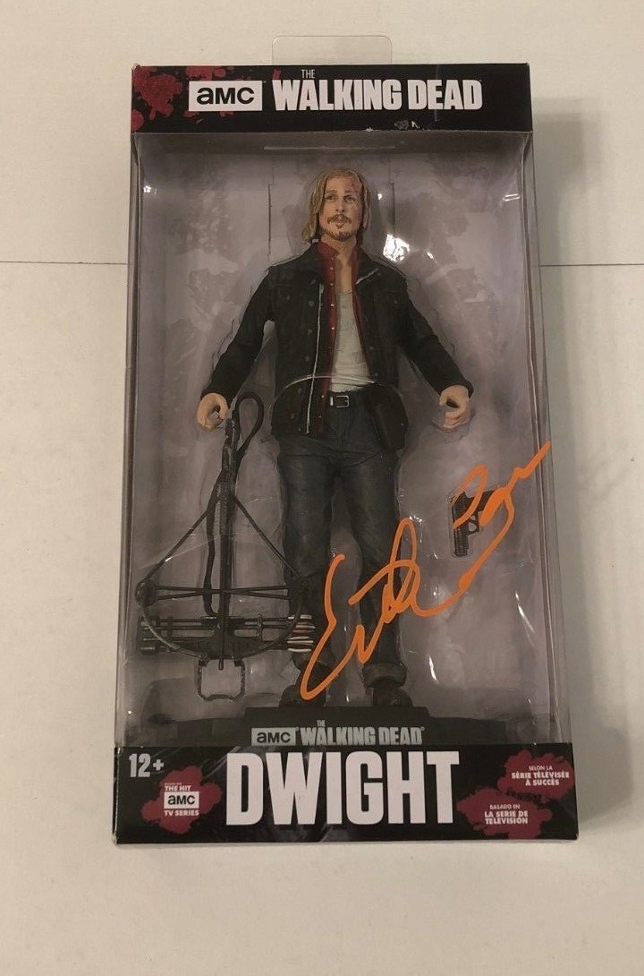 AUSTIN AMELIO SIGNED DWIGHT MCFARLANE FIGURE THE WALKING DEAD COA