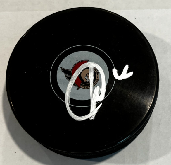 DOMINIK KUBALIK SIGNED AUTOGRAPHED OTTAWA SENATORS HOCKEY PUCK W/ CASE COA