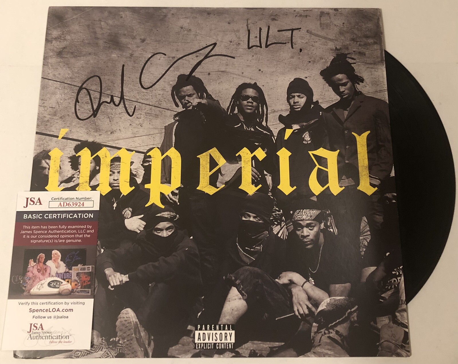 DENZEL CURRY SIGNED IMPERIAL LP VINYL RECORD ALBUM KNOTTY HEAD PROOF JSA COA