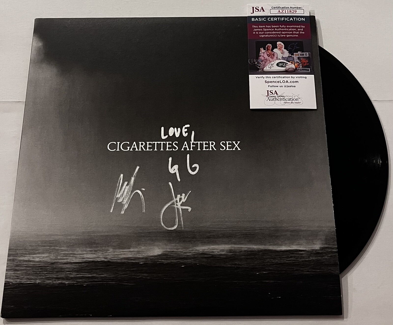 CIGARETTES AFTER SEX BAND SIGNED CRY LP VINYL RECORD GREG GONZALEZ +2 JSA COA
