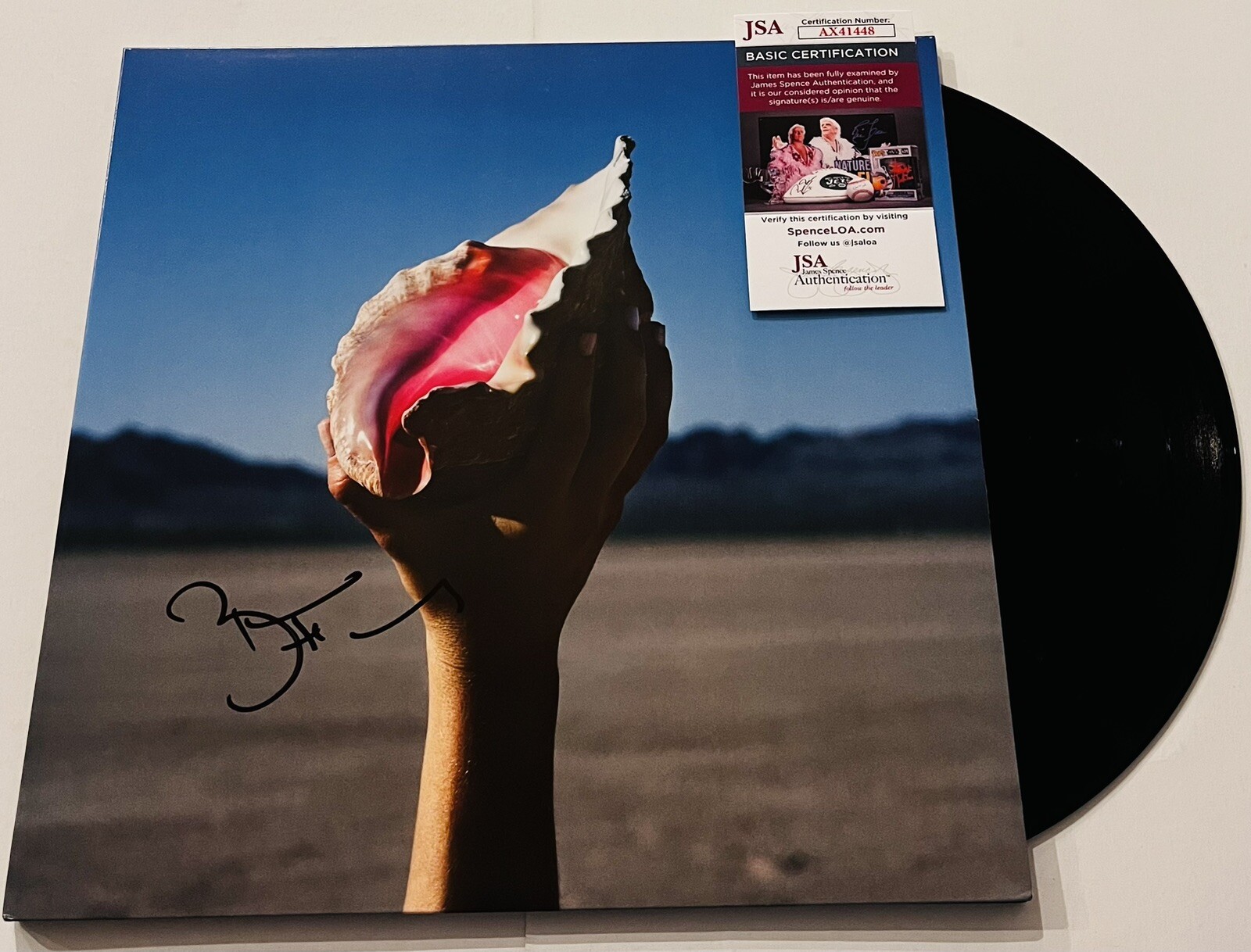 THE KILLERS BRANDON FLOWERS SIGNED WONDERFUL WONDERFUL LP VINYL RECORD JSA COA