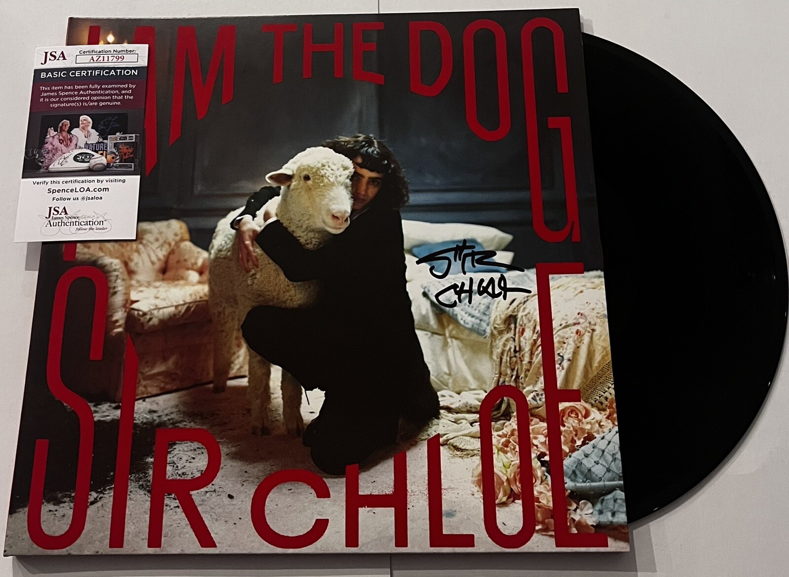 SIR CHLOE SIGNED I AM THE DOG LP VINYL RECORD JSA COA