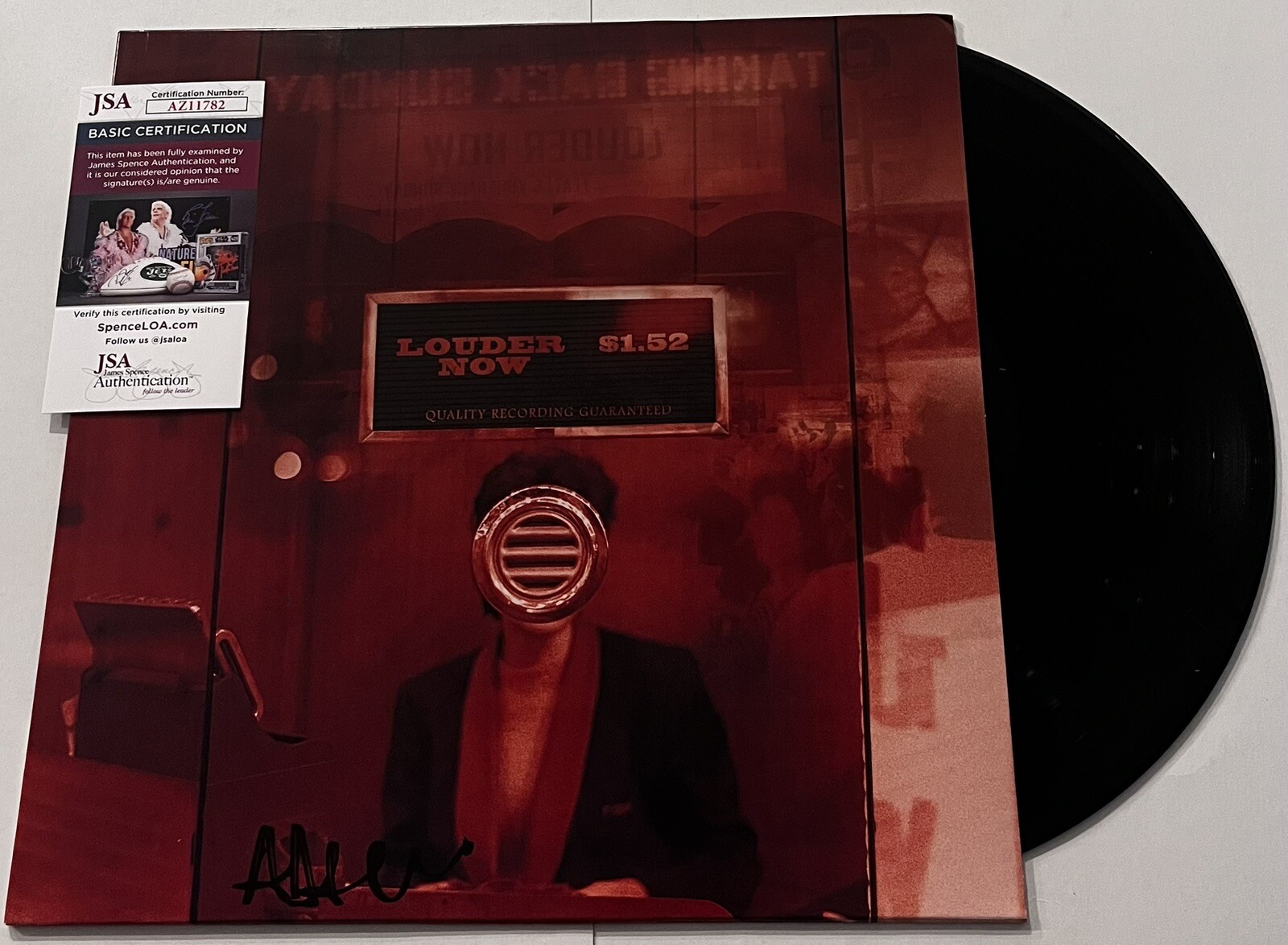 TAKING BACK SUNDAY SIGNED LOUDER NOW LP VINYL RECORD ADAM LAZZARA JSA COA