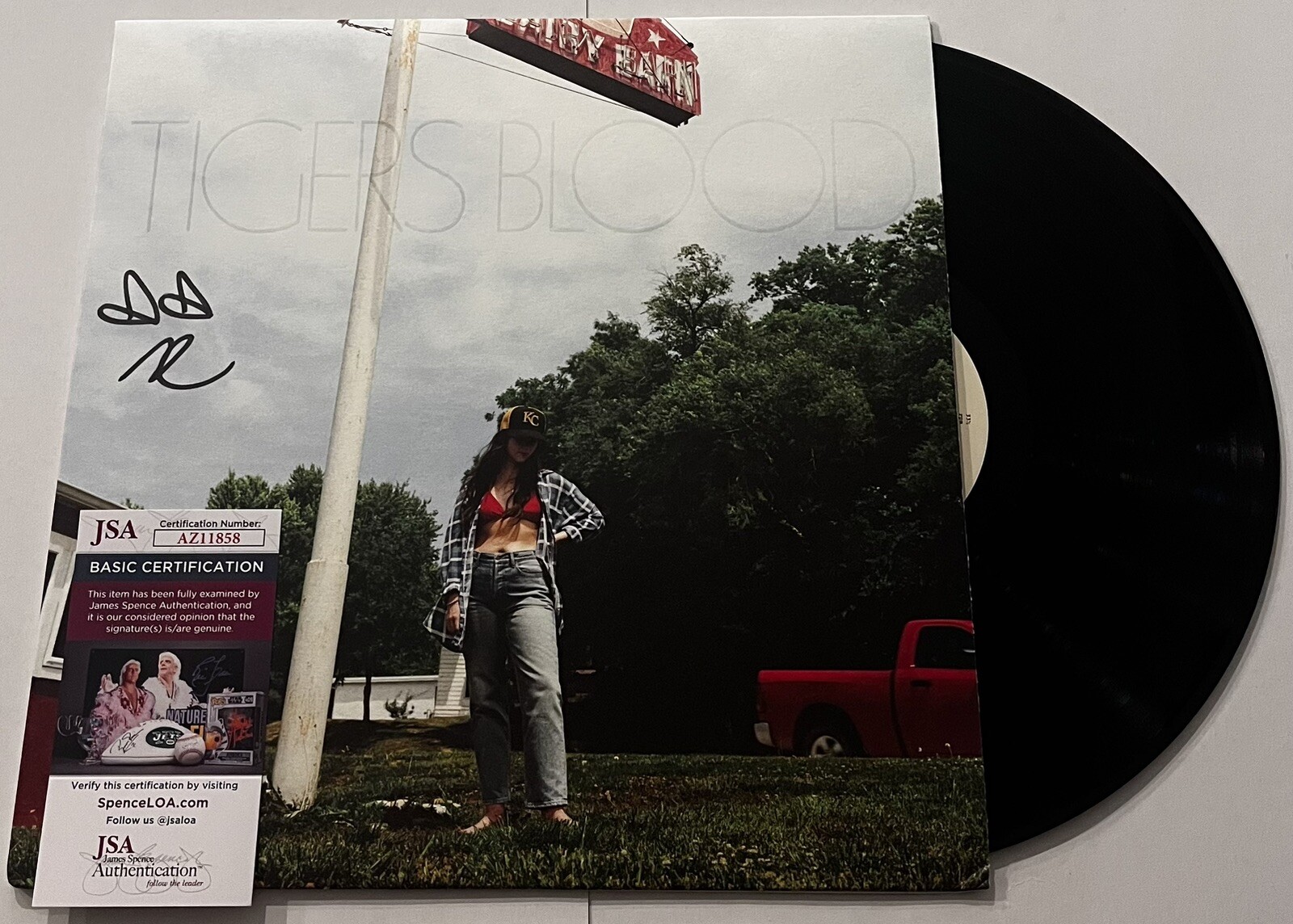WAXAHATCHEE SIGNED TIGERS BLOOD LP VINYL RECORD KATIE CRUTCHFIELD JSA COA