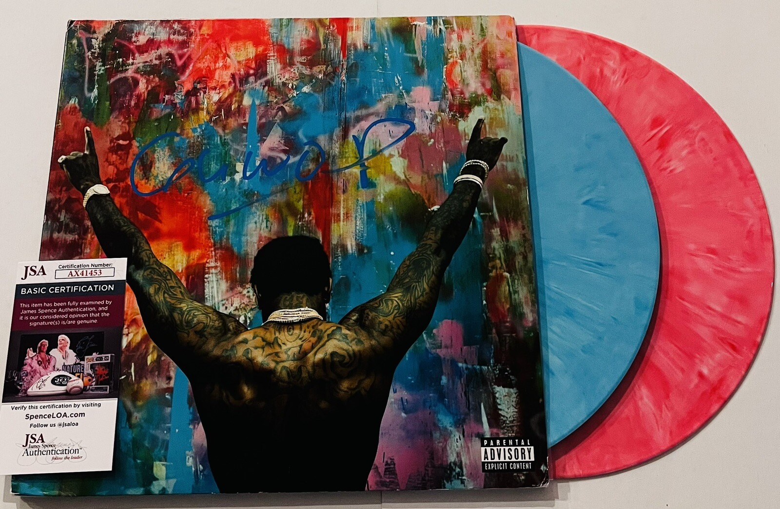 GUCCI MANE SIGNED EVERYBODY LOOKING LP VINYL RECORD RARE JSA COA