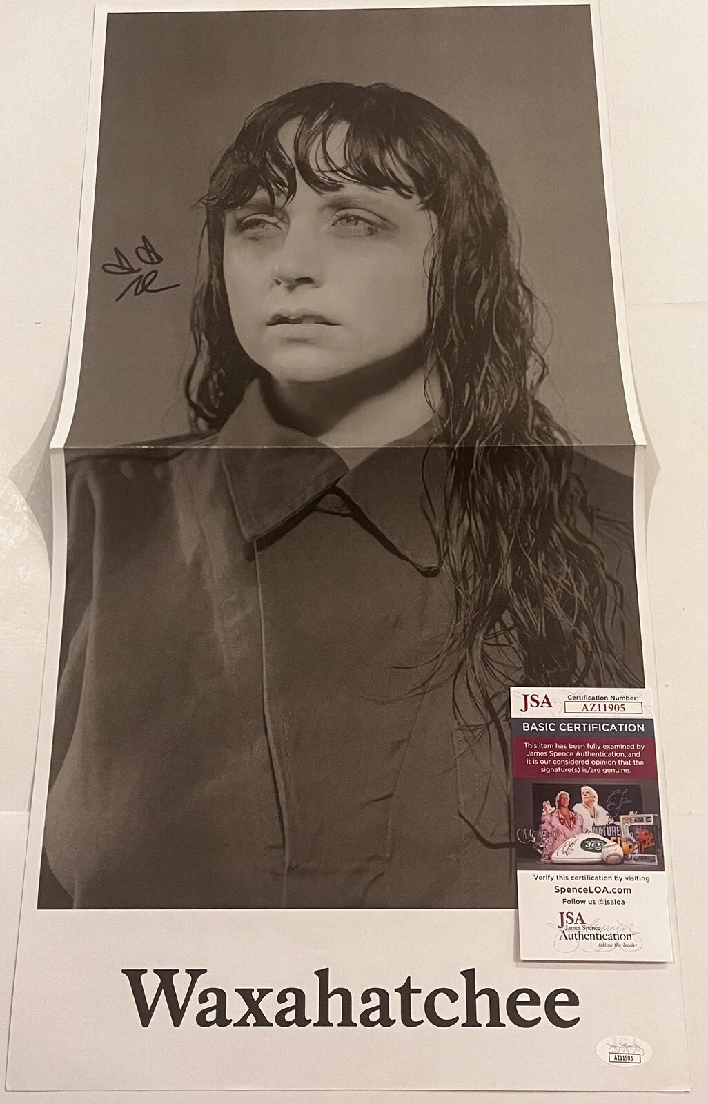 WAXAHATCHEE SIGNED AUTOGRAPHED VINYL INSERT POSTER KATIE CRUTCHFIELD JSA COA