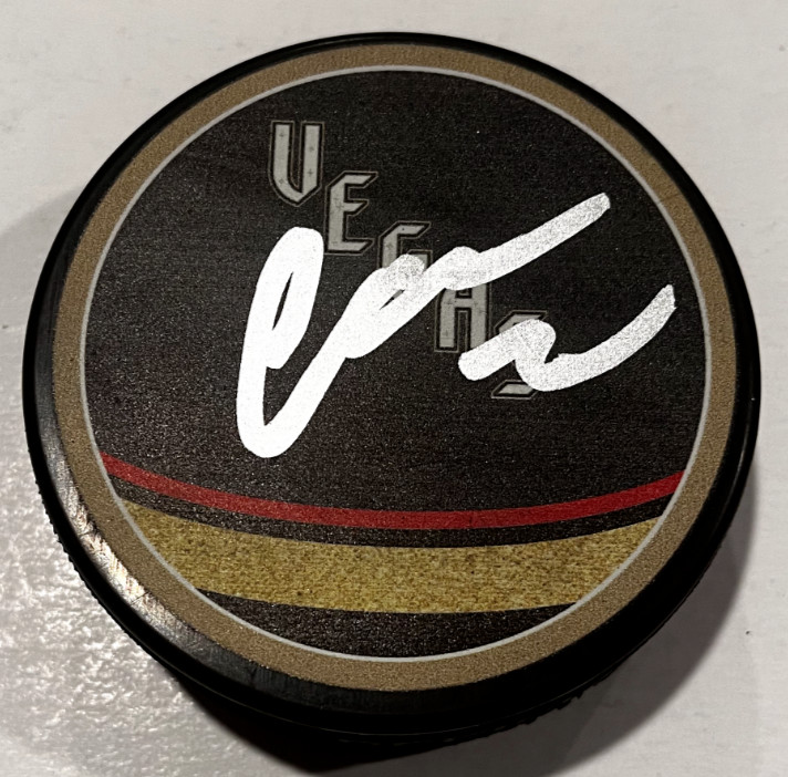 ILYA SAMSONOV SIGNED VEGAS GOLDEN KNIGHTS HOCKEY PUCK W/ CASE COA