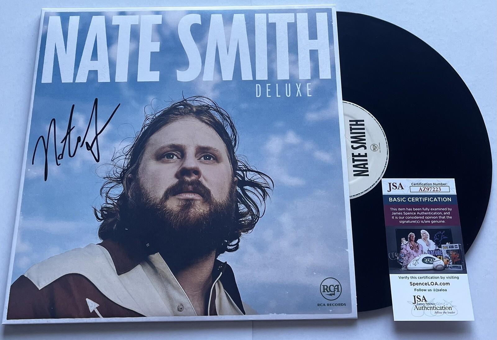 NATE SMITH SIGNED DELUXE COUNTRY LP VINYL RECORD WHISKEY ON YOU JSA COA