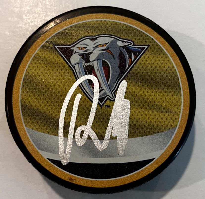 ROMAN JOSI SIGNED NASHVILLE PREDATORS HOCKEY PUCK W/ CASE COA