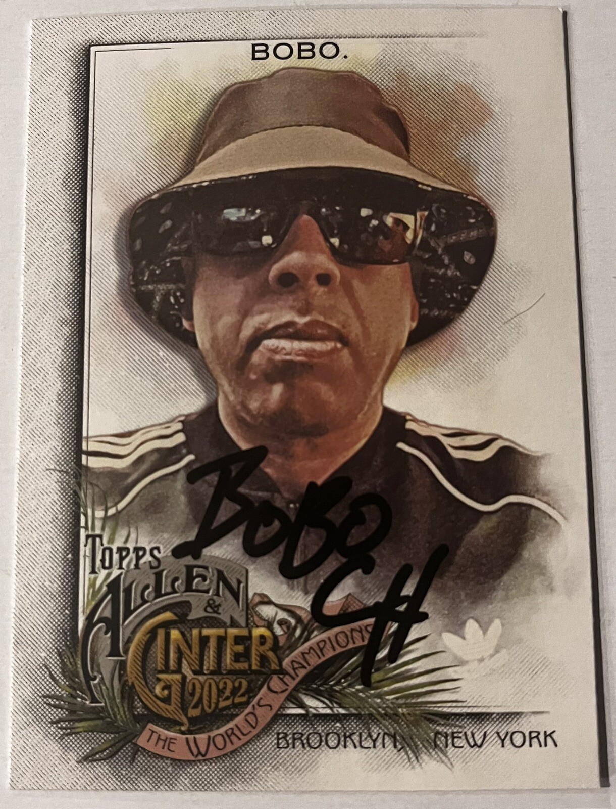ERIC BOBO CYPRESS HILL SIGNED 2022 ALLEN & GINTER BASEBALL HIP HOP CARD AUTO