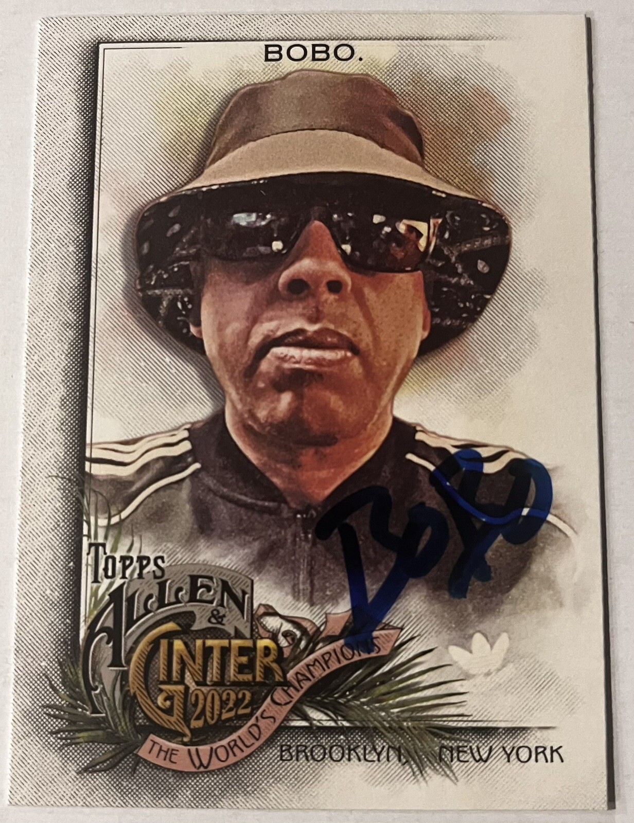 ERIC BOBO CYPRESS HILL SIGNED 2022 ALLEN & GINTER BASEBALL HIP HOP CARD AUTO