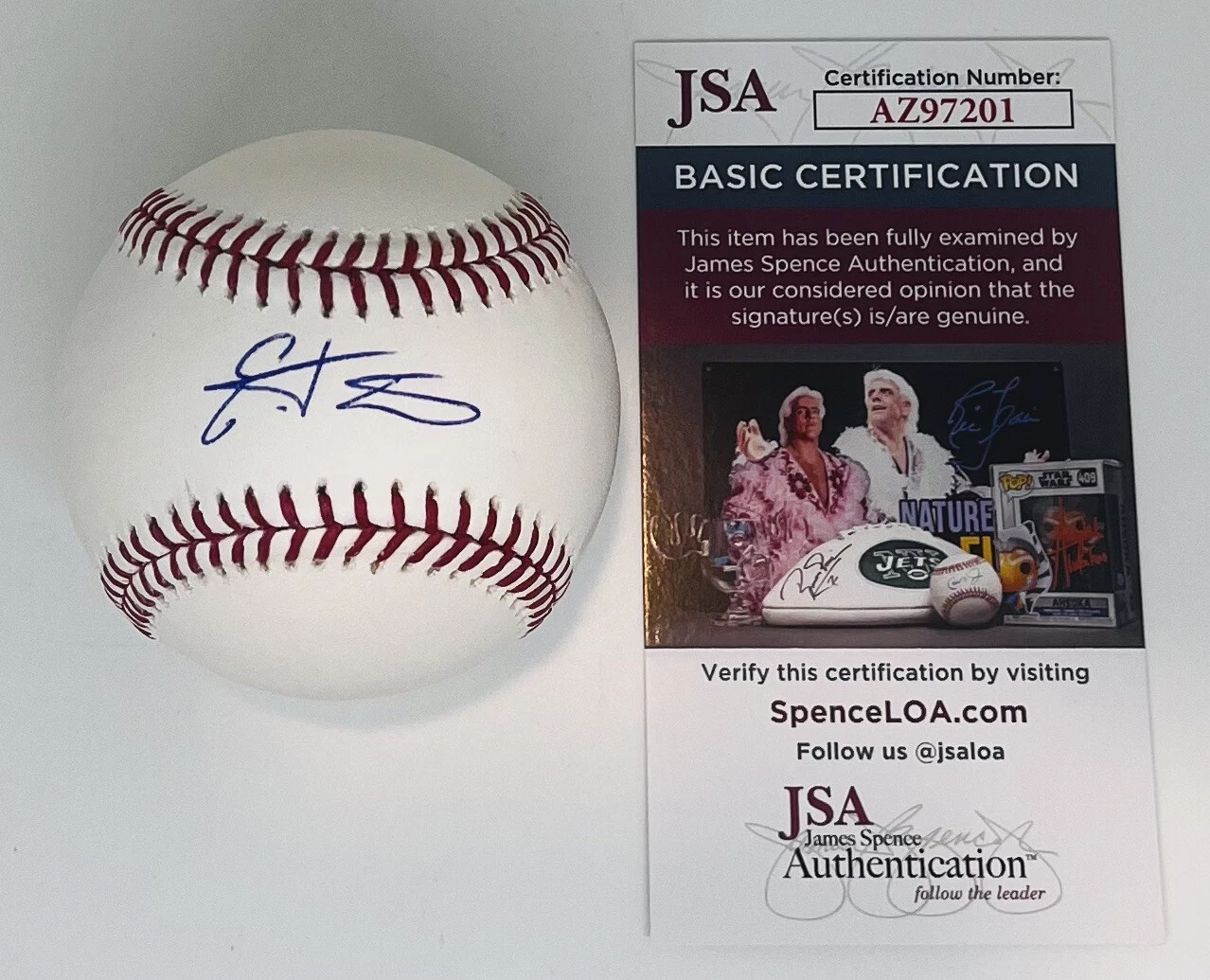 EDUARDO TAIT SIGNED RAWLINGS MAJOR LEAGUE BASEBALL PHILADELPHIA PHILLIES JSA COA